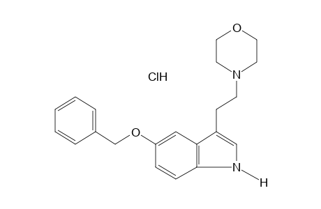 5-(BENZYLOXY)-3-(2-MORPHOLINOETHYL)INDOLE, HYDROCHLORIDE