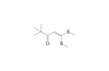 1,1-bis(methylthio)-4,4-dimethyl-1-penten-3-one
