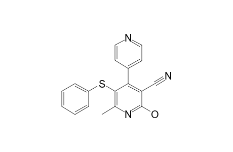 2-keto-6-methyl-5-(phenylthio)-4-(4-pyridyl)-1H-pyridine-3-carbonitrile
