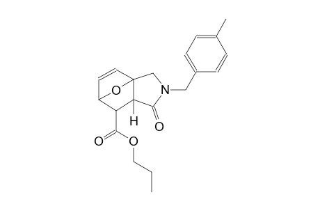 propyl (1S,5R,7R)-3-(4-methylbenzyl)-4-oxo-10-oxa-3-azatricyclo[5.2.1.0~1,5~]dec-8-ene-6-carboxylate