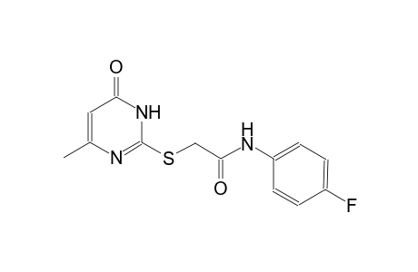 N-(4-fluorophenyl)-2-[(4-methyl-6-oxo-1,6-dihydro-2-pyrimidinyl)sulfanyl]acetamide