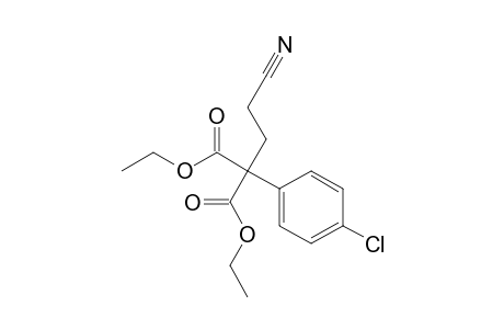 Diethyl (4-chlorophenyl)(2-cyanoethyl)propanedioate