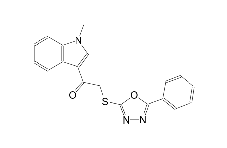 ethanone, 1-(1-methyl-1H-indol-3-yl)-2-[(5-phenyl-1,3,4-oxadiazol-2-yl)thio]-