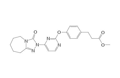 2-[2'-(4"-<Methoxycarbonyl-ethyl>phenoxy)pyrimidin-4'-yl)-6,7,8,9-tetrahydro-2H-(1,2,4)-triazolo[4,3-a]azepin-3(5H)-one