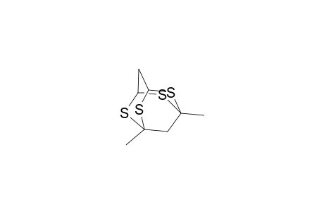 2,4,6,8-Tetrathiatricyclo[3.3.1.1(3,7)]decane, 1,5-dimethyl-