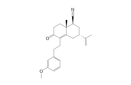 (1S,3S,8aR)-3-Isopropenyl-5-[2-(3-methoxy-phenyl)-ethyl]-8a-methyl-6-oxo-1,2,3,4,6,7,8,8a-octahydronaphthalene-1-carbonitrile