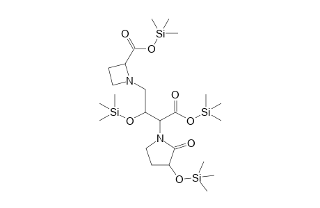 N-[3'-{2''-[Trimethylsilyloxy)carbonyl]-1''-azacyclobut-1''-yl}-2'-(trimethylsilyloxy)-1'-[(trimethylsilyloxy)carbonyl]propyl]-3-(trimethylsilyloxy)pirrolidin-2-one