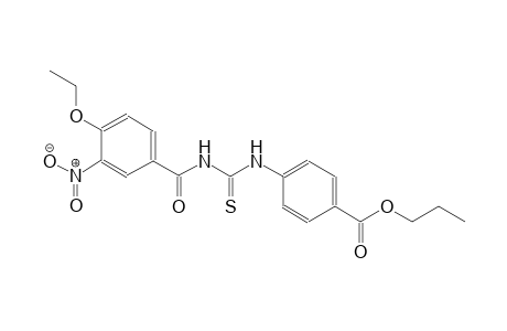 propyl 4-({[(4-ethoxy-3-nitrobenzoyl)amino]carbothioyl}amino)benzoate