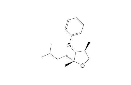 (2R,3R,4S)-2,4-dimethyl-2-(3-methylbutyl)-3-(phenylthio)oxolane