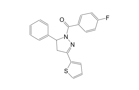 (4-Fluoro-phenyl)-(5-phenyl-3-thiophen-2-yl-4,5-dihydro-pyrazol-1-yl)-methanone