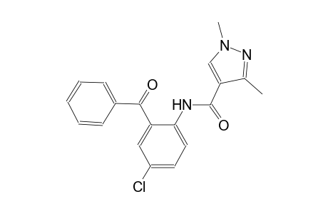 N-(2-benzoyl-4-chlorophenyl)-1,3-dimethyl-1H-pyrazole-4-carboxamide