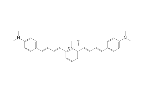 2,6-Bis[4-(4-dimethylaminophenyl)-1,3-butadienyl]-1-methylpyridinium iodide