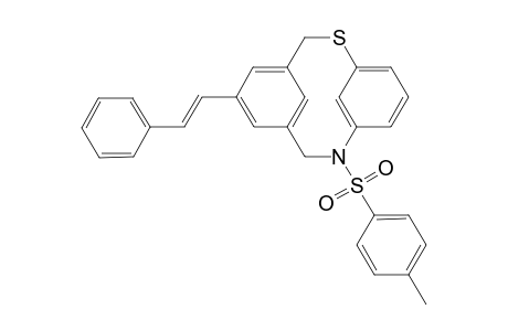 5-Styryl-N-tosyl-1-thia-10-aza[2.2]metacyclophane