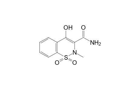 4-hydroxy-2-methyl-2H-1,2-benzothiazine-3-carboxamide, 1,1-dioxide