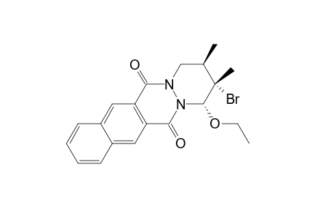 Benzo[g]pyridazino[1,2-b]phthalazine-6,13-dione, 2-bromo-1-ethoxy-1,2,3,4-tetrahydro-2,3-dimethyl-, (1.alpha.,2.beta.,3.beta.)-