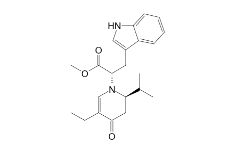 (6RS)-N-((S)-1-Carboxymethyl-2-[indol-3-yl]ethyl)-3-ethyl-4-oxo-6-(2'-propyl)-2,3-didehydropiperidine