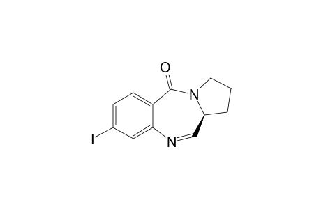 (S)-8-Iodo-1,2,3,11a-tetrahydro-5H-pyrrolo-(1,4)-[2,1-c]benzodiazepin-5-one