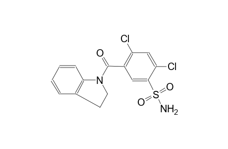 2,4-dichloro-5-(2,3-dihydro-1H-indol-1-ylcarbonyl)benzenesulfonamide