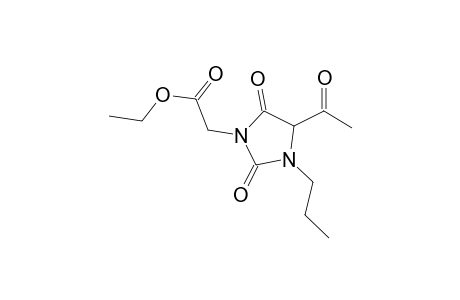 Ethyl (4-acetyl-2,5-dioxo-3-propylimidazolidin-1-yl)acetate