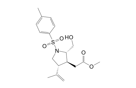 (2S,3S,4S)-2-(Hydroxymethyl)-4-isopropyl-3-(methoxycarbonylmethyl)-1-(toulene-4-sulfonyl)pyrrolidine