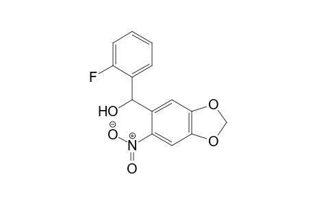 (2-fluorophenyl)(6-nitro-1,3-benzodioxol-5-yl)methanol