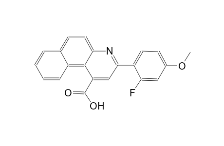 benzo[f]quinoline-1-carboxylic acid, 3-(2-fluoro-4-methoxyphenyl)-
