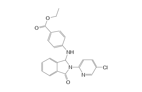 benzoic acid, 4-[[2-(5-chloro-2-pyridinyl)-2,3-dihydro-3-oxo-1H-isoindol-1-yl]amino]-, ethyl ester
