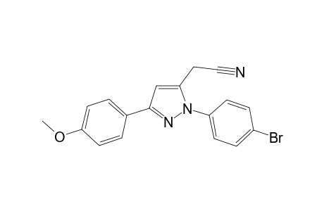 1-(4-Bromophenyl)-5-cyanomethyl-3-(4-methoxyphenyl)pyrazole
