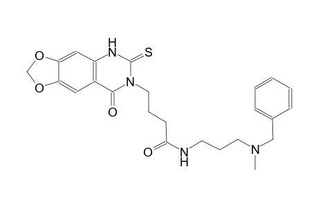 [1,3]dioxolo[4,5-g]quinazoline-7-butanamide, 5,6,7,8-tetrahydro-N-[3-[methyl(phenylmethyl)amino]propyl]-8-oxo-6-thioxo-