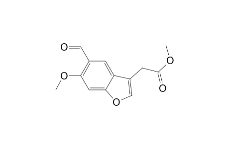 3-Benzofuranacetic acid, 5-formyl-6-methoxy-, methyl ester
