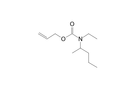 Carbonic acid, monoamide, N-(2-pentyl)-N-ethyl-, allyl ester