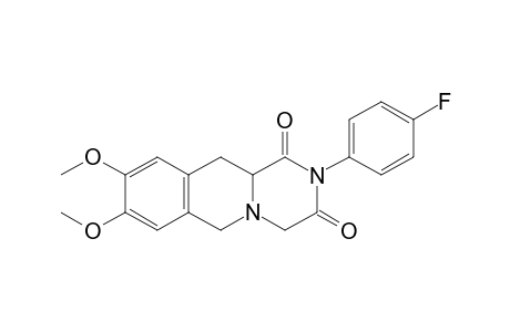 2-(4-Fluorophenyl)-8,9-dimethoxy-11,11a-dihydro-2H-pyrazino[1,2-b]isoquinoline-1,3(4H,6H)-dione