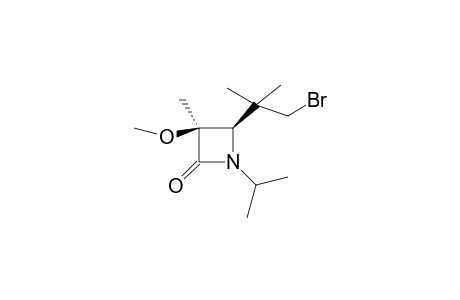 cis-4-[(2-Bromo-1,1-dimethylethyl]-1-isopropyl-3-methoxy-3-methylazetidin-2-one