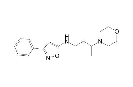 5-[3'-(4"-Morpholinyl)butyl]amino-3-phenylisoxazole