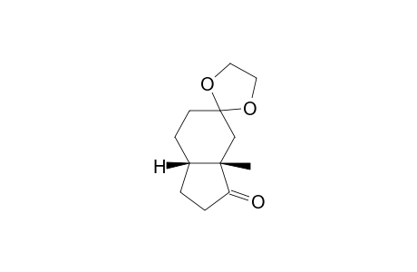 Spiro[1,3-dioxolane-2,5'-[5H]inden]-3'(2'H)-one, hexahydro-3'a-methyl-, cis-