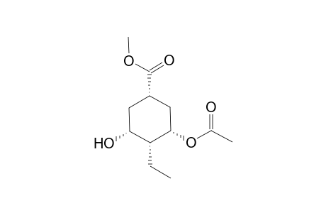 (1S,3S,4R,5R)-3-Acetoxy-4-ethyl-5-hydroxy-cyclohexanecarboxylic acid methyl ester
