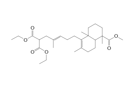 bis(ethyl) 3-methyl-6-(2,5E,8a-trimethyl-5Z-methoxycarbonyl-trans-1-decalen-1-yl)-3-hexenyl-1,1-dicarboxylate