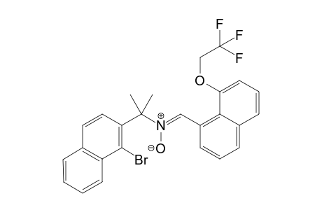 (Z)-N-(2-(1-Bromonaphthalen-2-yl)propan-2-yl)-1-(8-(2,2,2-trifluoroethoxy)naphthalen-1-yl)methanimine oxide