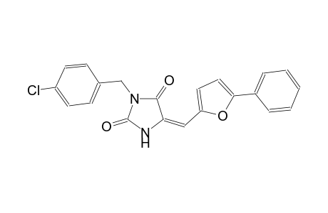 (5E)-3-(4-chlorobenzyl)-5-[(5-phenyl-2-furyl)methylene]-2,4-imidazolidinedione