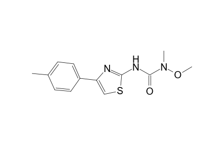 Urea, N-methoxy-N-methyl-N'-[4-(4-methylphenyl)-2-thiazolyl]-