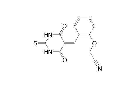 {2-[(4,6-dioxo-2-thioxotetrahydro-5(2H)-pyrimidinylidene)methyl]phenoxy}acetonitrile
