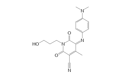 5-(4-Dimethylamino-phenylimino)-1-(3-hydroxy-propyl)-4-methyl-2,6-dioxo-1,2,5,6-tetrahydro-pyridine-3-carbonitrile