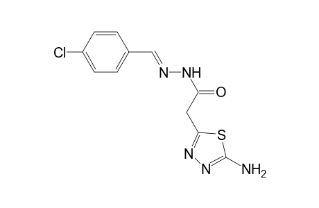 2-(5-Amino-1,3,4-thiadiazol-2-yl)-N'-[(E)-(4-chlorophenyl)methylidene]acetohydrazide