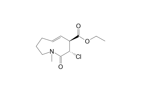 (3S,4S)-3-Chloro-4-ethoxycarbonyl-1-methyl-2(6H)-azoninone