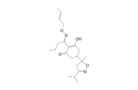 2-Cyclohexen-1-one, 2-[1-[(2-butenyloxy)imino]butyl]-5-[4,5-dihydro-5-methyl-3-(1-methylethyl)-5-isoxazolyl]-3-hydroxy-