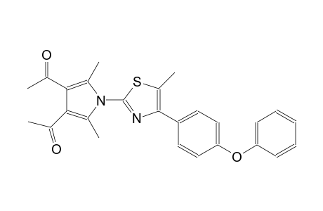 1-{4-acetyl-2,5-dimethyl-1-[5-methyl-4-(4-phenoxyphenyl)-1,3-thiazol-2-yl]-1H-pyrrol-3-yl}ethanone