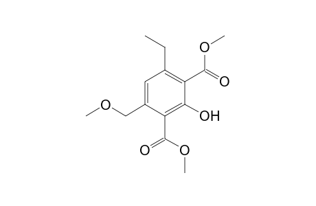 Dimethyl 2-hydroxy-6-(methoxymethyl)-4-ethylphenyl-1,3-dicarboxylate