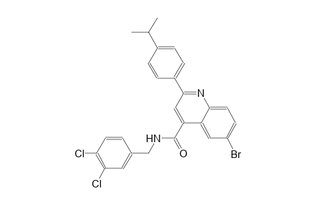 6-bromo-N-(3,4-dichlorobenzyl)-2-(4-isopropylphenyl)-4-quinolinecarboxamide