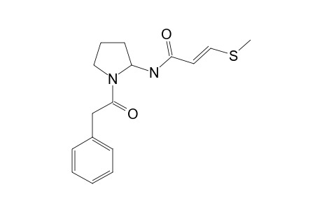ISOAGLEPTIN;(E)-2-[3-(METHYLTHIO)-PROPENOYLAMINO]-N-(PHENYLACETYL)-PYRROLIDINE