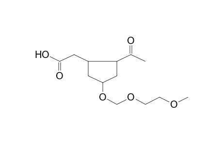 Cyclopentane, 1-(R)-acetyl-2-(S)-carboxymethyl-4-(R)-(2-methoxyethoxymethoxy)-